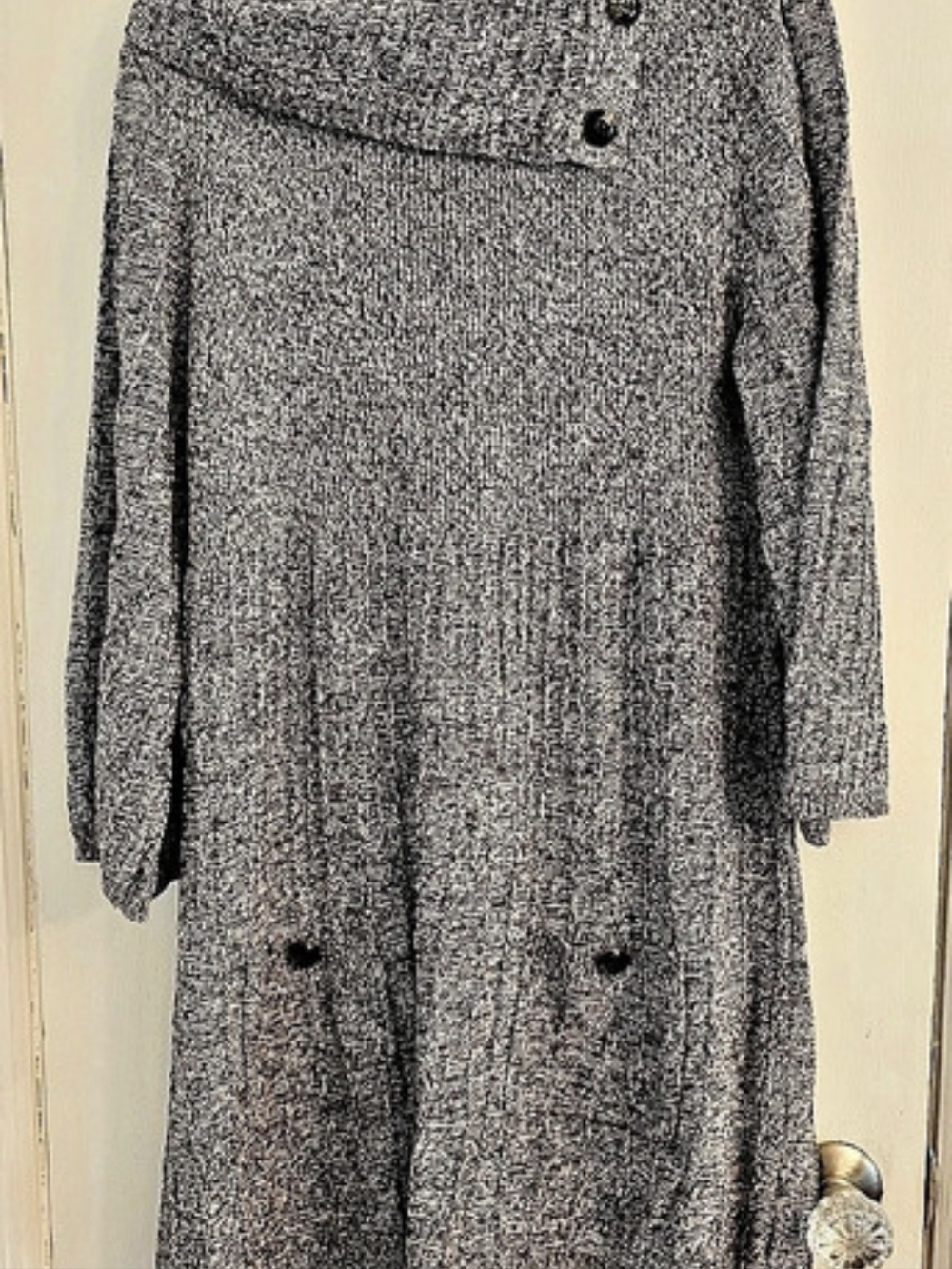 Style&co. Black & White Knit Sweater Dress Size XL